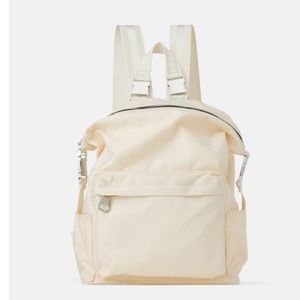 Nylon white Backpack